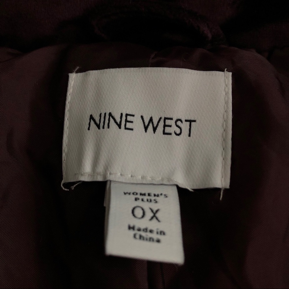 nine west cozy chic collection plum Puffy coat Women’s Size 0X NWT Purple - Picture 5 of 9